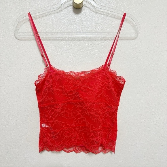New Free People Lacey Essential Cami red size S - Picture 10 of 10